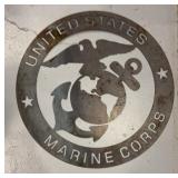 US MARINE CORPS METAL SIGN
