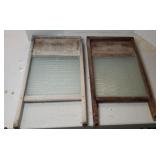 (2) GLASS WASHBOARDS