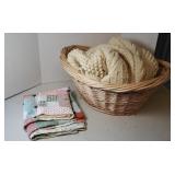 KNITTED THROWN IN BASKET