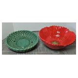 (2) SERVING BOWLS