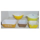 (5) PYREX DISHES