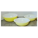 (3) PYREX BOWLS