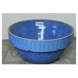 BLUE PICKET FENCE CROCK BOWL
