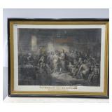 THE MARRIAGE OF POCAHONTAS FRAMED PRINT