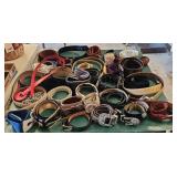 LARGE LOT OF ASSTD VINTAGE BELTS
