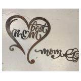 (2) METAL MOM SIGNS
