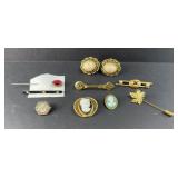 LADIES LAPEL PINS, CAMEOS & MORE