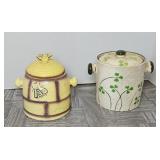 (2) VINTAGE CRACKER JARS