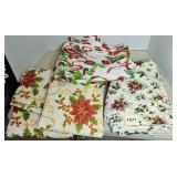 CHRISTMAS MATERIAL & TABLE CLOTHS