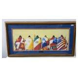 SIX FLAGS OVER TEXAS FRAMED PRINT