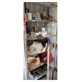 SHELF OF LIGHTING & LAMP SHADES