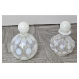 (2) PERFUME DRESSER BOTTLES