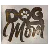 METAL DOG MOM SIGN
