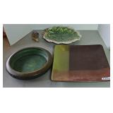 CROCKWARE SERVING PLATE & PLANTER