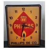 PHILLIPS 66 ADVERTISING CLOCK