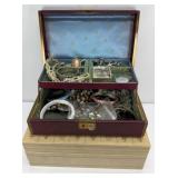 (2) JEWELRY BOXES W/ JEWELRY