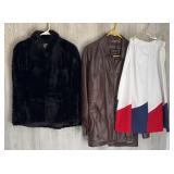 VINTAGE LADIES COAT, FUR COAT & SKIRT