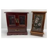 (2) JEWELRY CABINET W/ JEWELRY