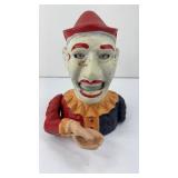 CAST IRON CLOWN MECHANICAL BANK