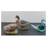 (3) DUCK FIGURINES