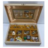 JEWELRY BOX WITH JEWELRY AND MISC