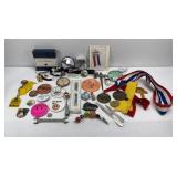 ADVERTISING PINBACK PINS AND MORE