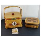 LONGABERGER SEWING & SMALL BUTTON BASKET