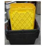 (7) TOTES W/ LIDS