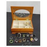 ETCH JEWELRY BOX W/ RING