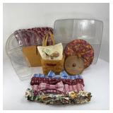 LONGABERGER BASKET, LINERS, & MORE
