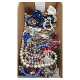 BEADED NECKLACES & ASSTD JEWELRY