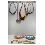 LARGE PARROT NECKLACES & ARTIST JEWELRY