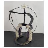 COWBOY METAL ART STATUE