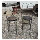 (2) BAR HEIGHT PATIO SEATS