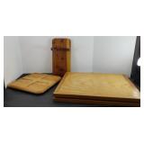 WOOD CUTTING BOARDS, KNIFE HOLDER & LAZY SUSAN