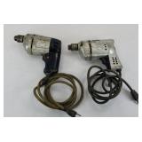 (2) ELECTRIC DRILLS