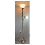 BRASS FINISH FLOOR LAMP