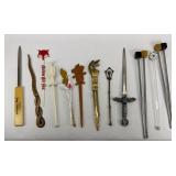 VINTAGE ORNATE LETTER OPENERS & MORE