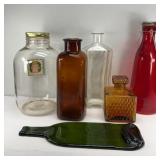 VINTAGE GLASS BOTTLES
