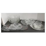 CRYSTAL SERVING BOWLS, PLATTER & MORE