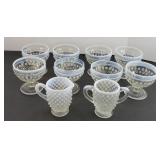 (9) ANCHOR HOCKING MOON STONE GLASSES