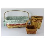 (1) LONGABERGER & OTHER UNMARKED BASKETS