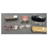 RAY BAN CLIP ON SUNGLASSES & ASSTD GLASSES