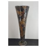 CRACKLE GLASS VASE