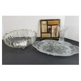 ASSTD CRYSTAL SERVING DISHES