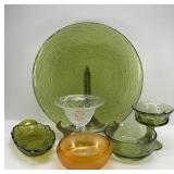 DEPRESSION GREEN THUMBPRINT & OTHER PIECES