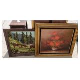 (2) PRINTS: MEADOWS & FLORAL