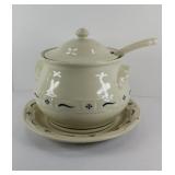 LONGABERGER SOUP TUREEN W/ SPOON