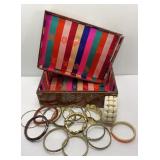 INLAY JEWELRY BOXES W/ BRACELETS