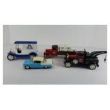 (3) BIG A ERTL DIECAST TRUCKS & 1955 BELAIR
